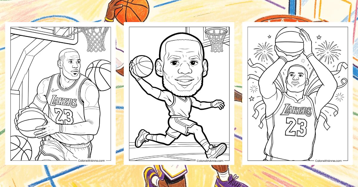 LeBron James Coloring Pages Banner