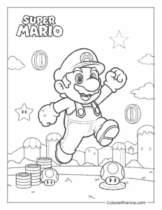 Mario Coloring Pages (Free PDF Printables)