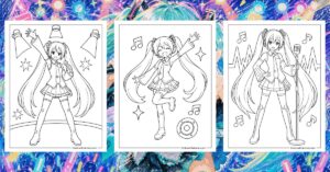 Miku Coloring Pages Banner