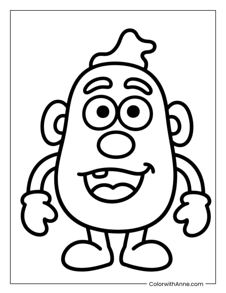 Mr. Potato Head Coloring Page