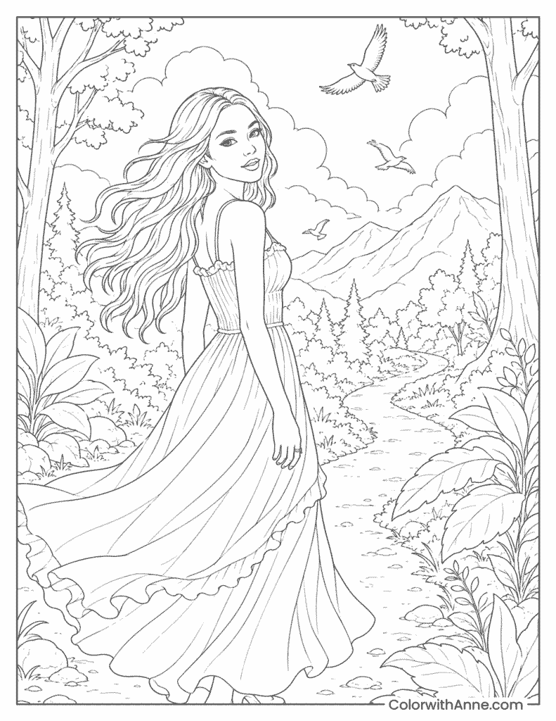 Olivia Rodrigo Can't Catch Me Now Coloring Page
