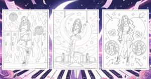 Olivia Rodrigo Coloring Pages Banner