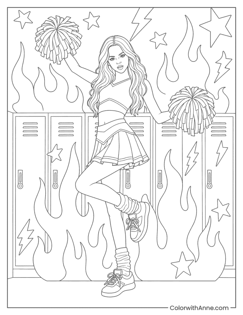 Olivia Rodrigo Good 4 U Coloring Page