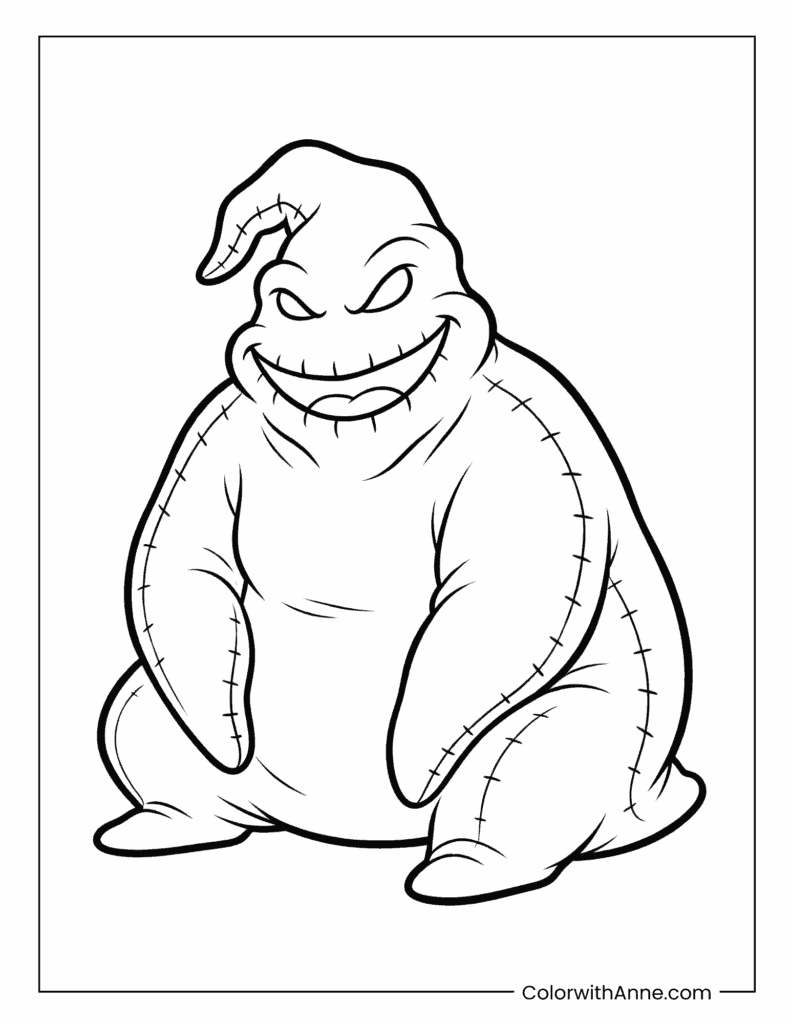 Oogie Boogie Coloring Page