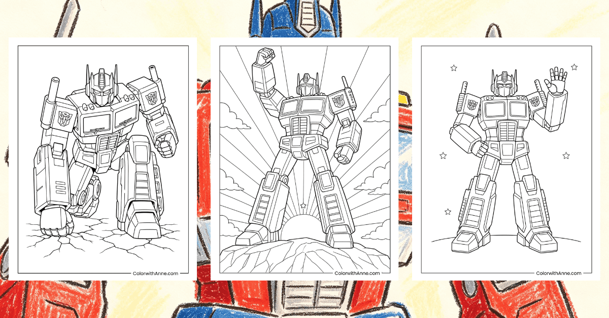 Optimus Prime Coloring Pages Banner