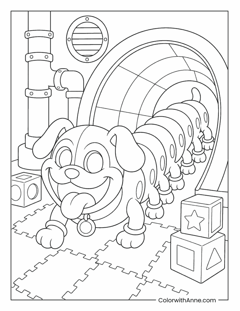 PJ Pug-a-Pillar Coloring Page for Kids