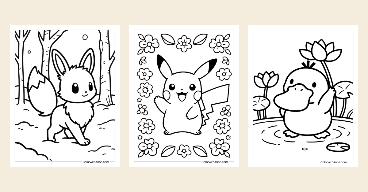 Pokemon Coloring Pages Banner