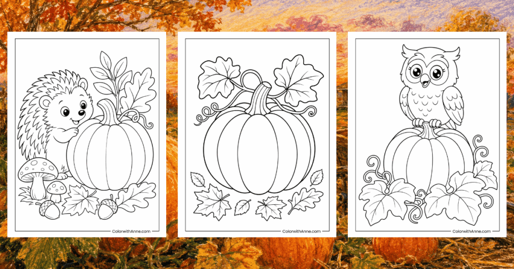 Pumpkin Coloring Pages Banner