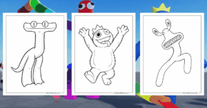 Rainbow Friends Coloring Pages Banner
