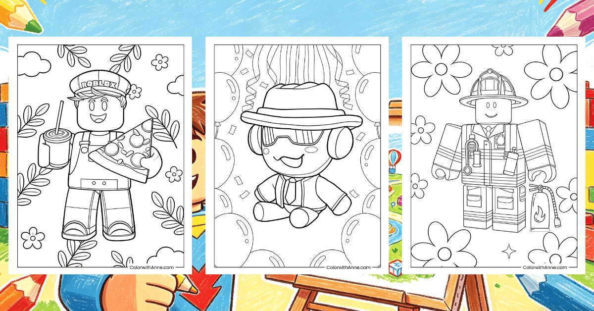 Roblox Coloring Pages Banner