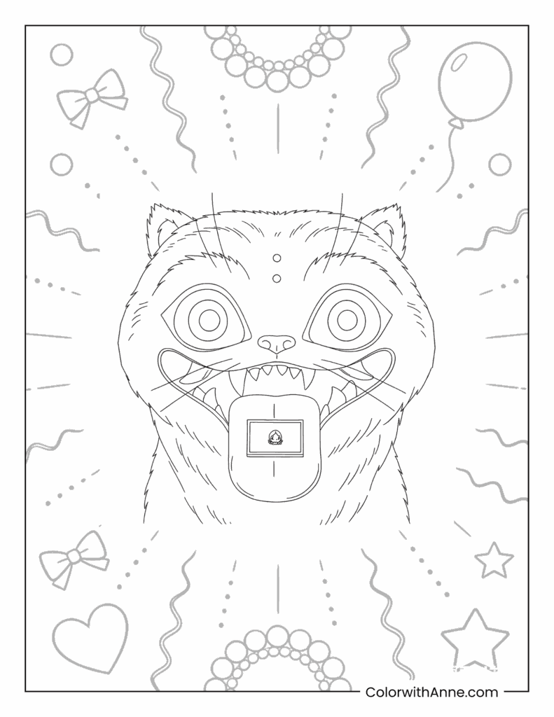 Rumi's Pet Derpy Coloring Page