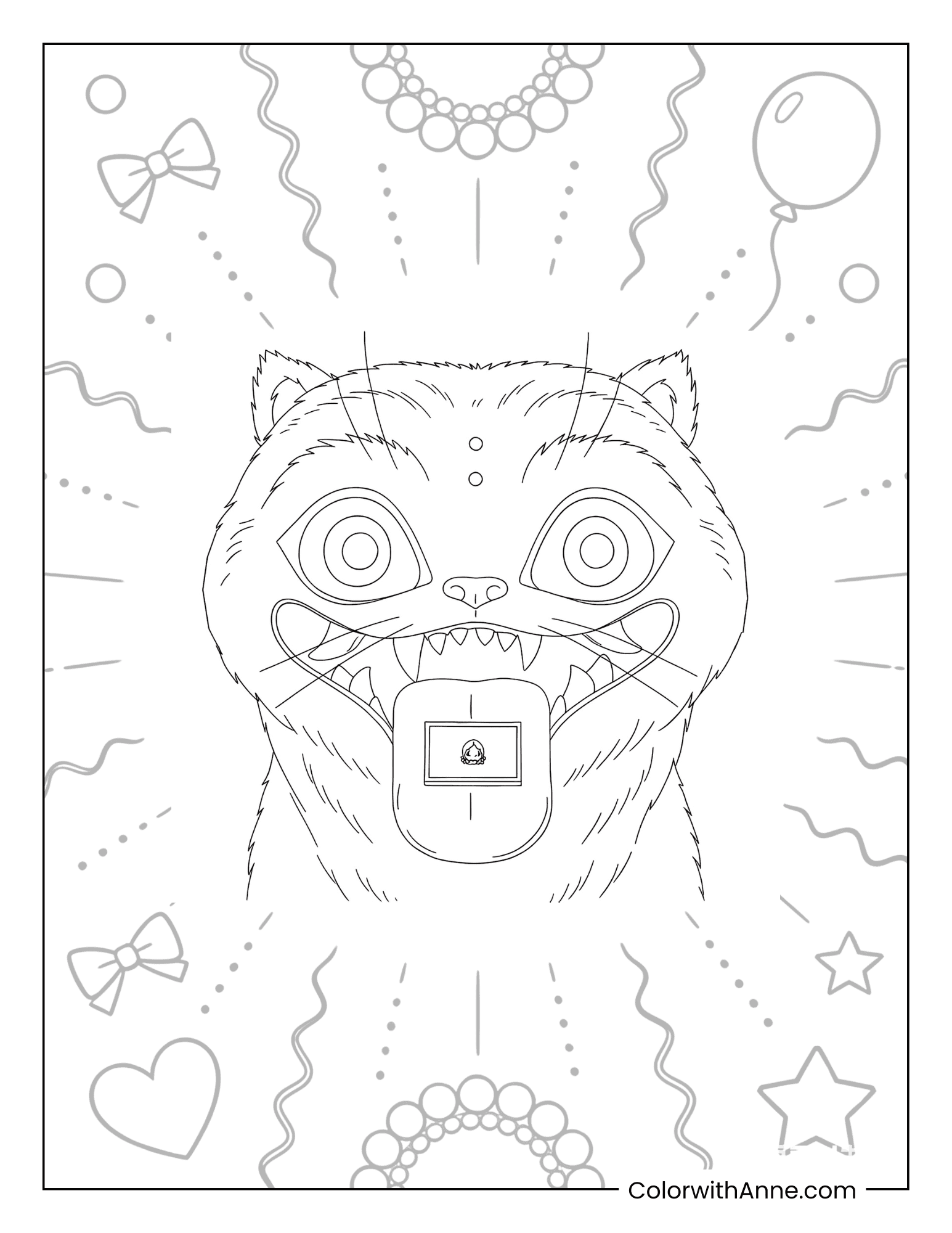 Derpy Color Craft Derpy Tiger Coloring Pages (Free PDF Printables) - ColorwithAnne
