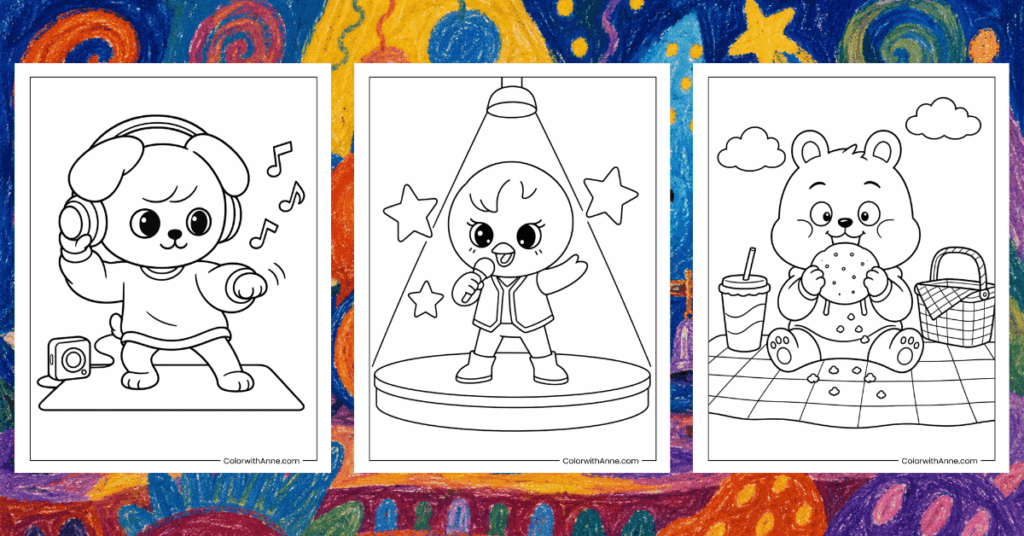 SKZOO Coloring Pages Banner