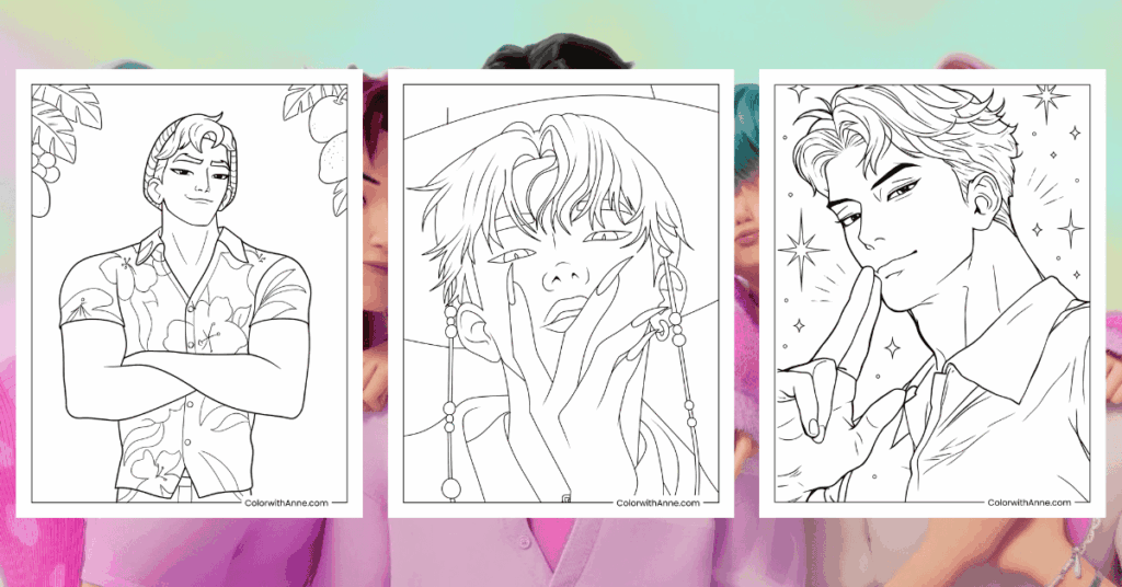 Saja Boys Coloring Pages Banner