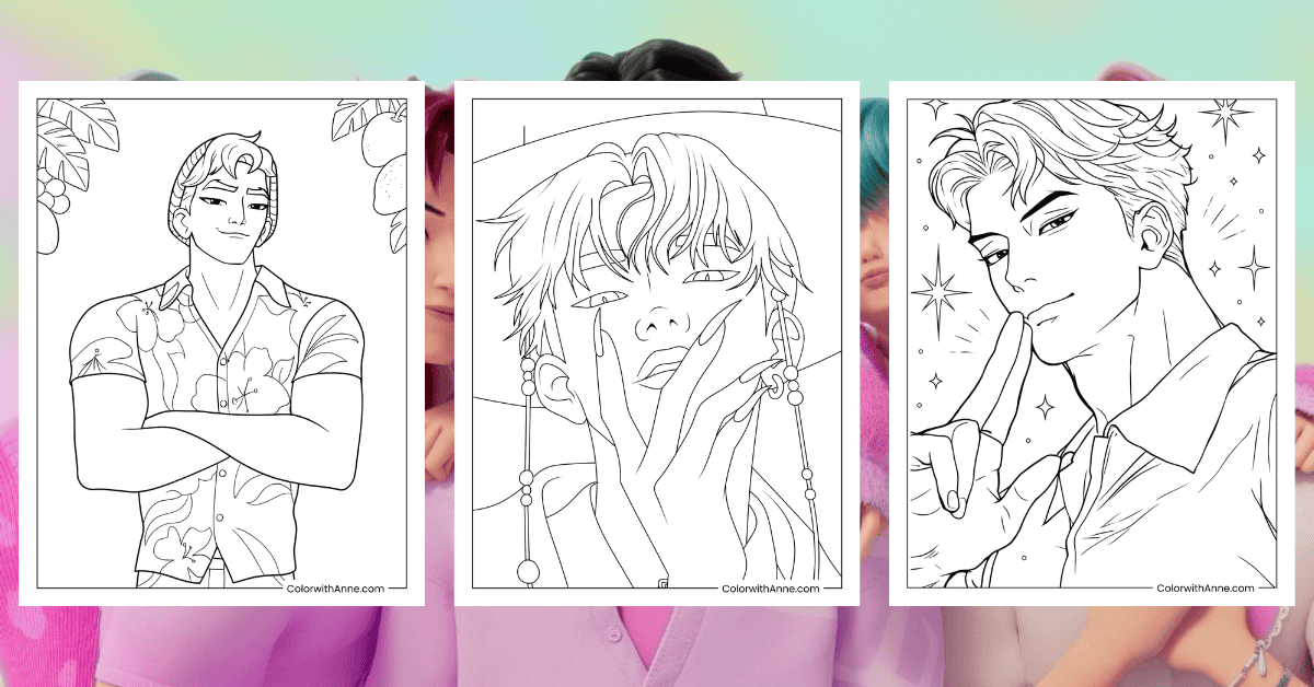Saja Boys Coloring Pages Banner