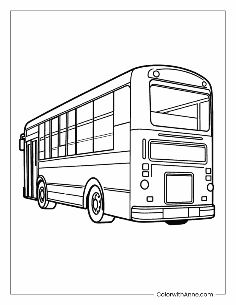 School Bus Coloring Page