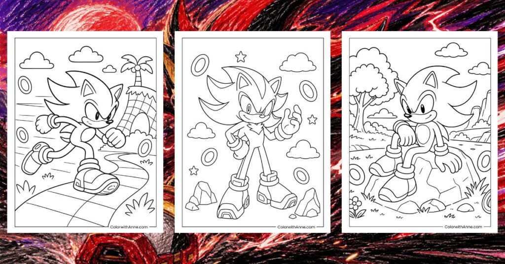 Shadow Coloring Pages Banner