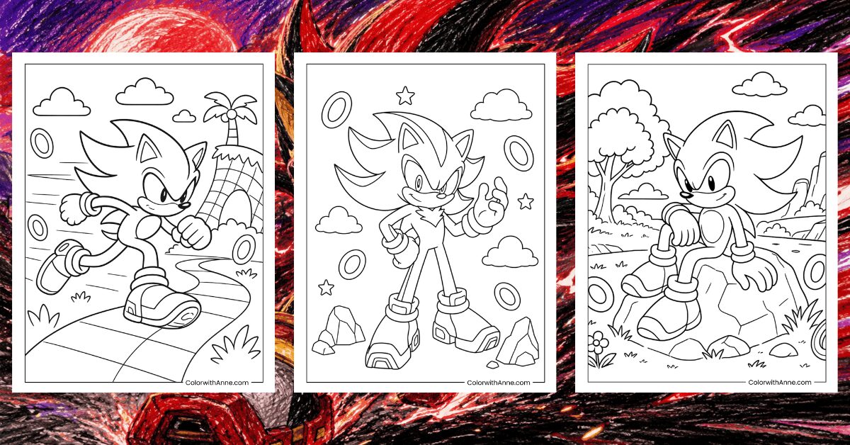 Shadow Coloring Pages Banner