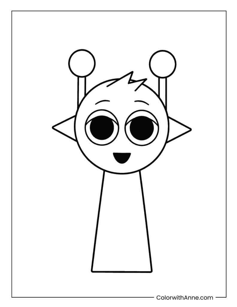 Simon Sprunki Headphones Music Coloring Page