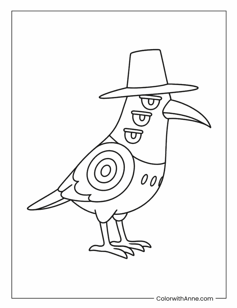 Simple Sussie Coloring Page for Kids