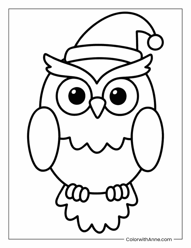 Snowy Owl Coloring Page