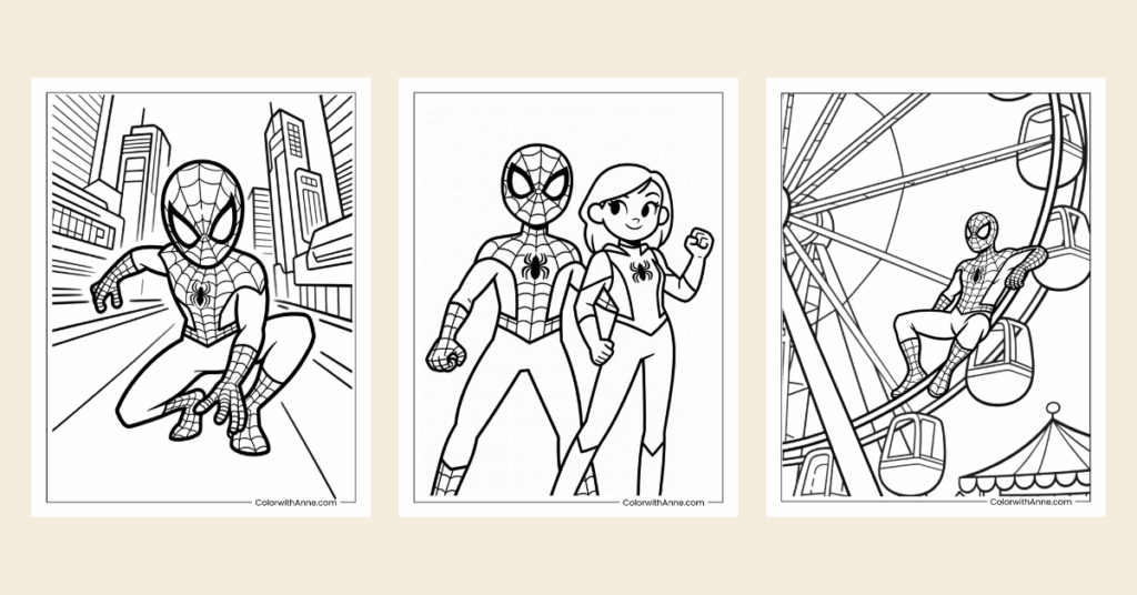 Spider-Man Coloring Pages - Banner