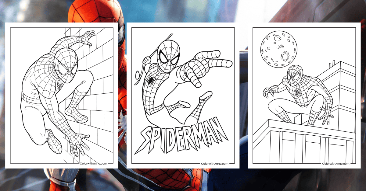 Spiderman Coloring Pages Banner 1