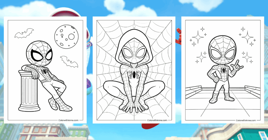 Spidey and His Amazing Friends Coloring Pages Banner