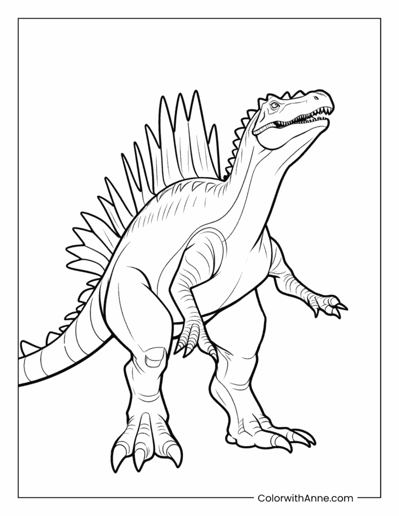 Spinosaurus Coloring Page
