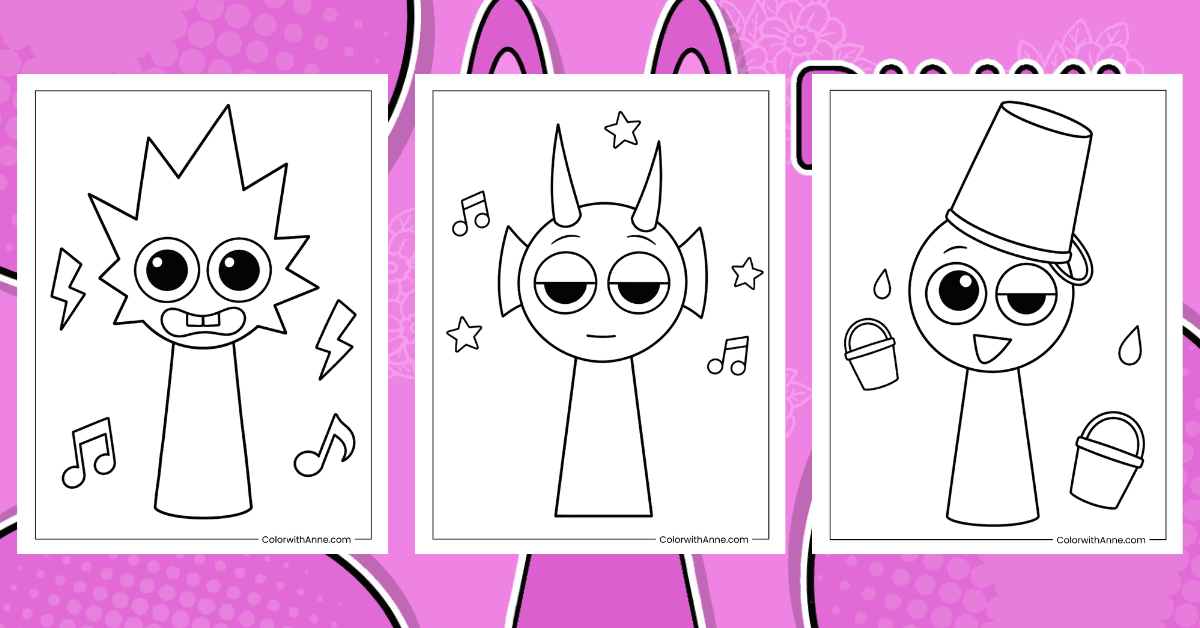 Sprunki Coloring Pages Banner
