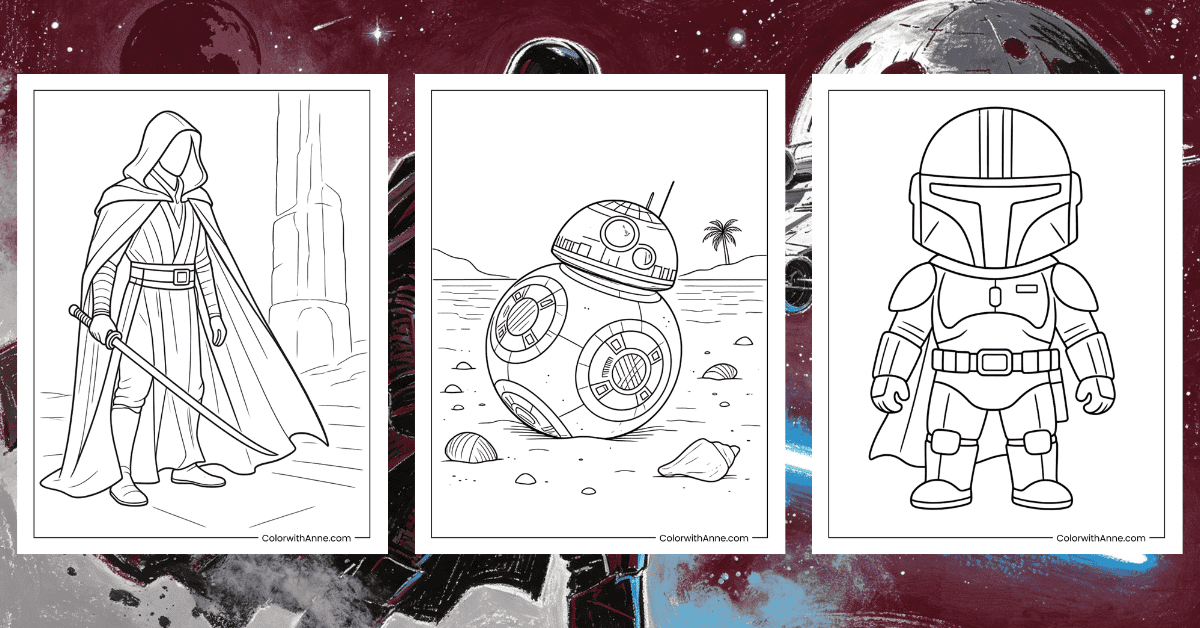 Star Wars Coloring Pages Banner