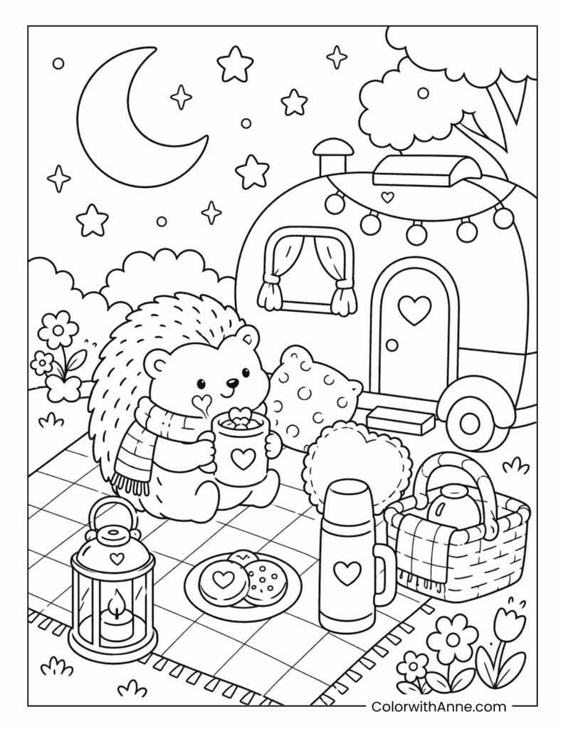 Cozy Starry Night Campfire