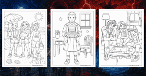 Stranger Things Coloring Pages Banner