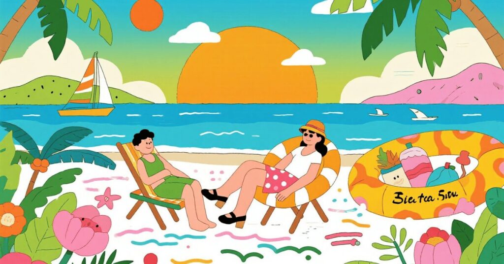 Summer Coloring Pages Banner