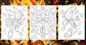 Super Shadow Coloring Pages Banner