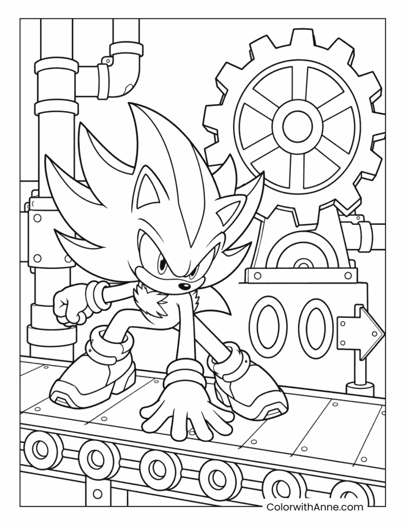 Super Shadow Factory Mission Coloring Page