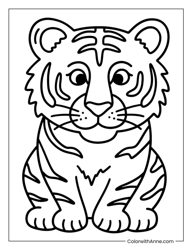 Tiger Coloring Page
