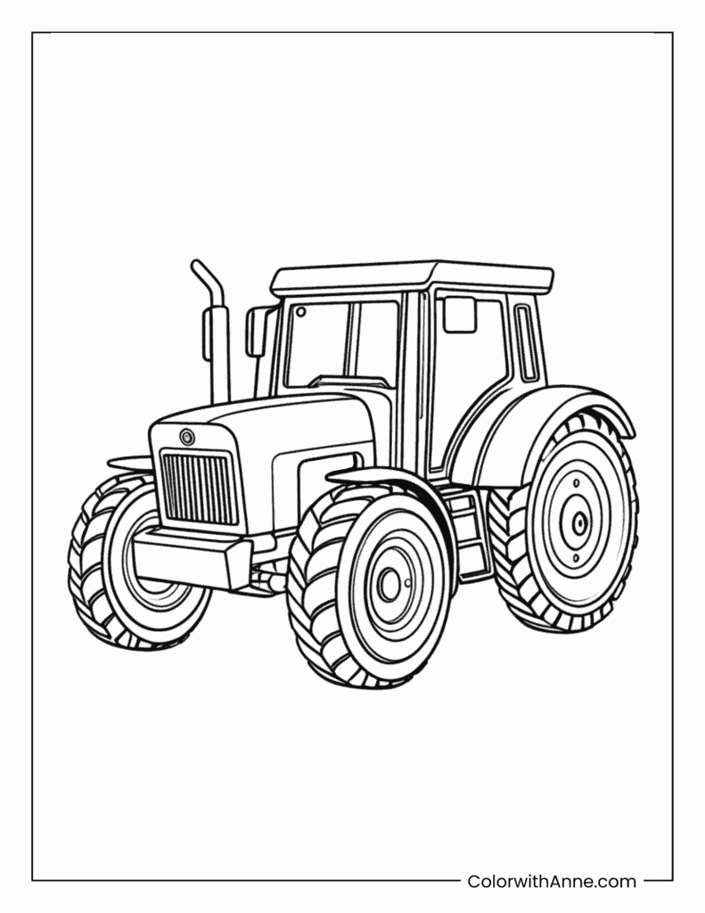 Tractor Coloring Page