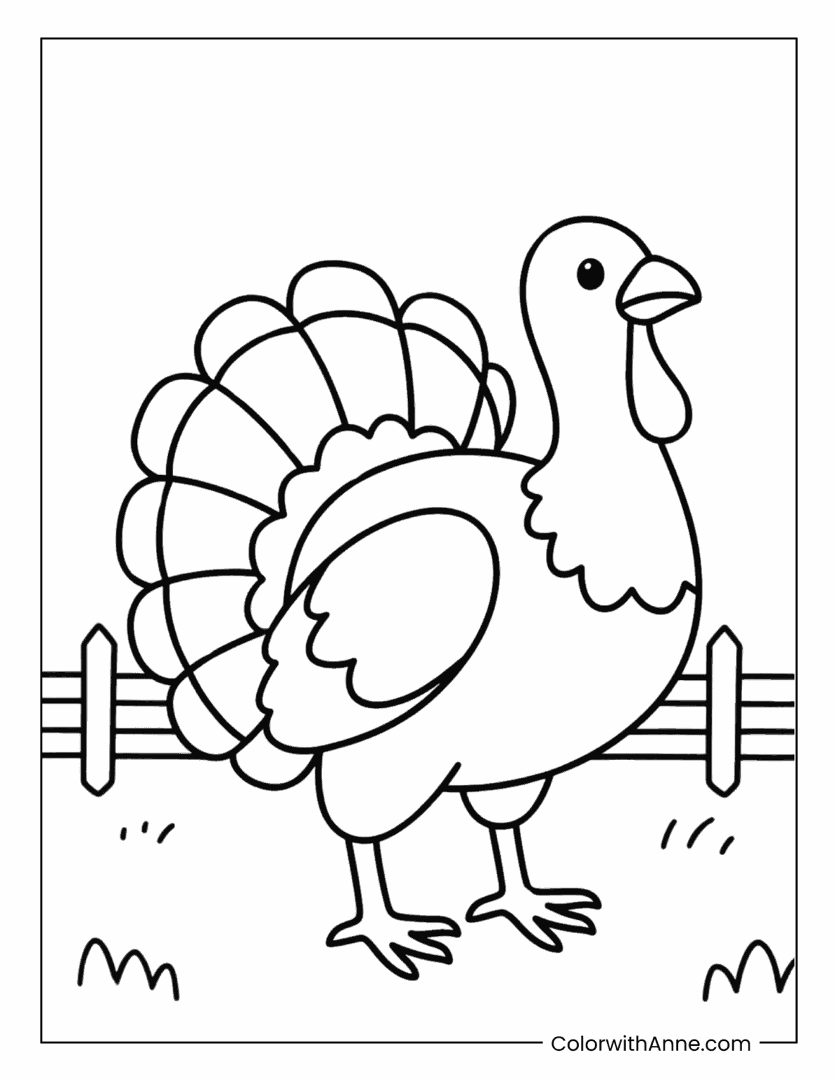 20 Turkey Coloring Pages (Free PDF Printables)