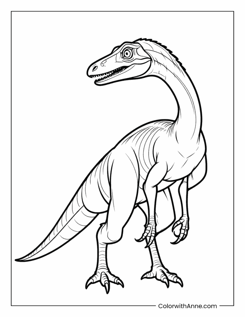 Velociraptor Coloring Page