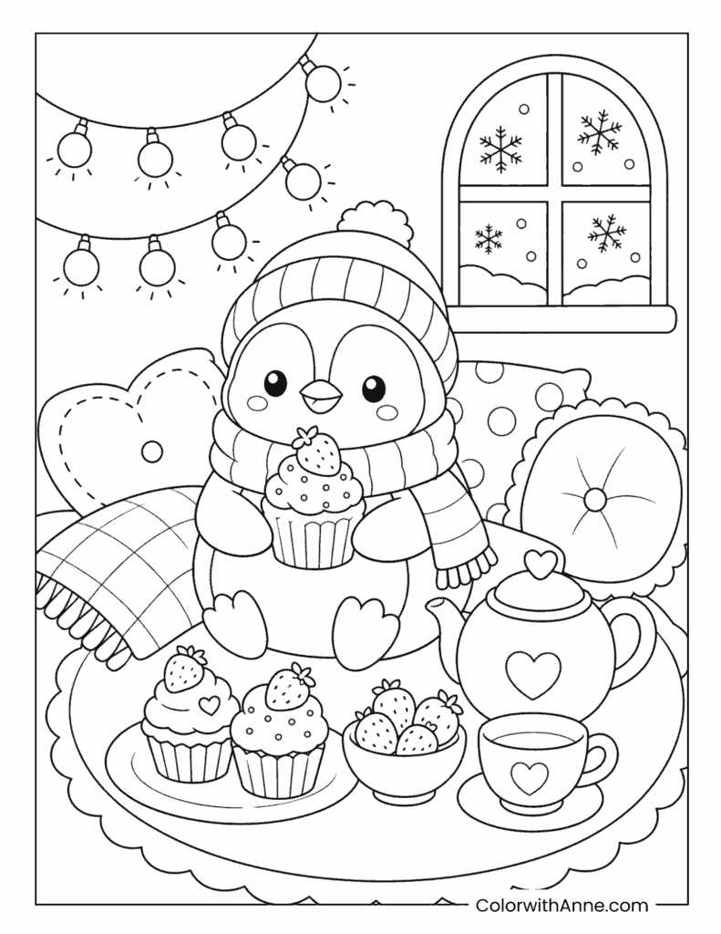 Winter Hot Cocoa and Cupcakes