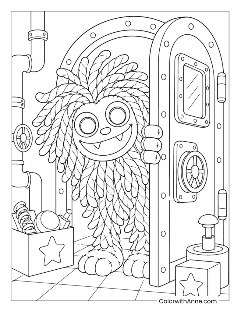 Yarnaby Poppy Playtime Coloring Page