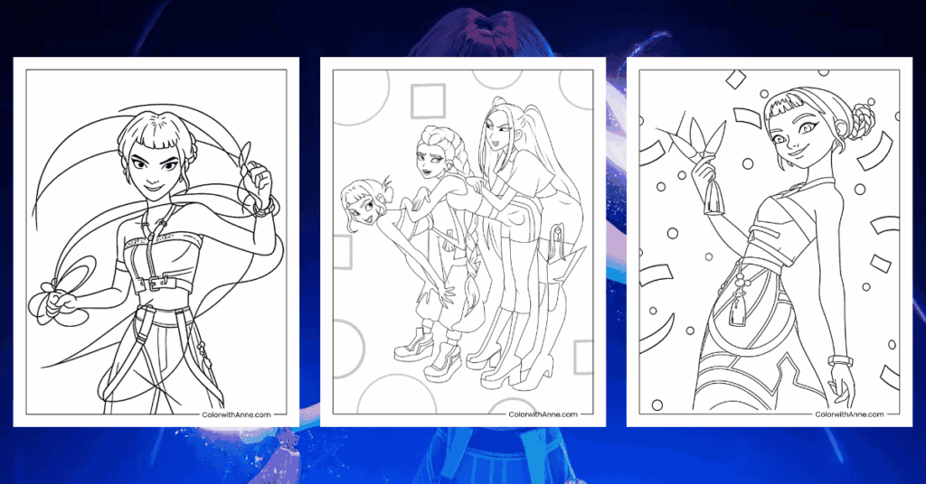 Zoey Coloring Pages Banner