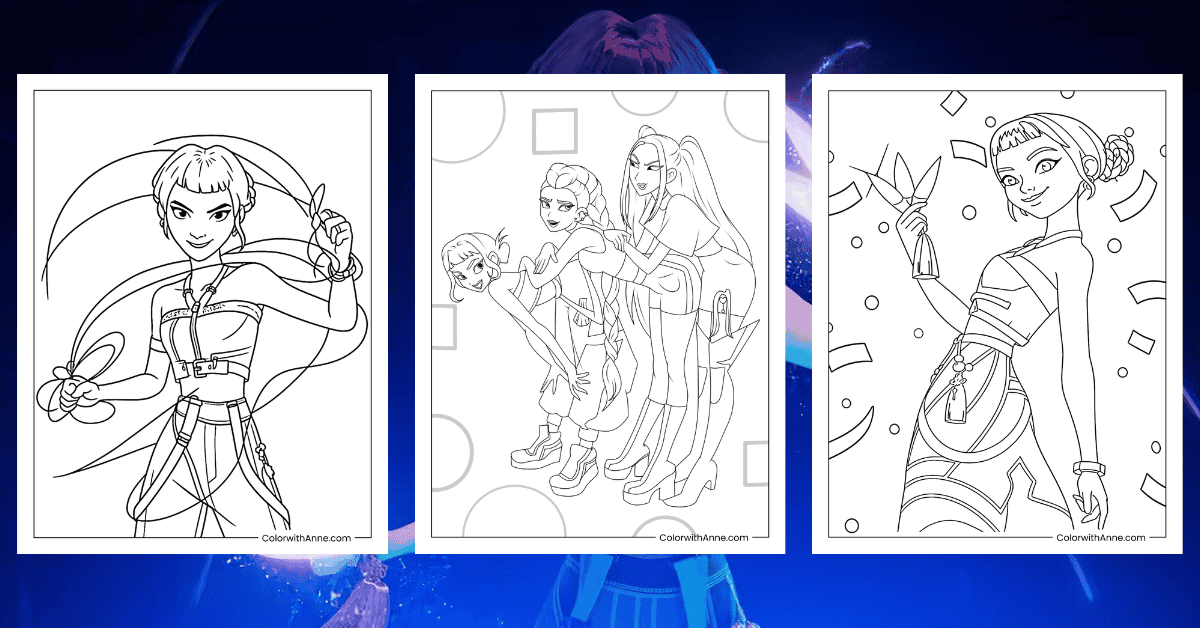 Zoey Coloring Pages Banner