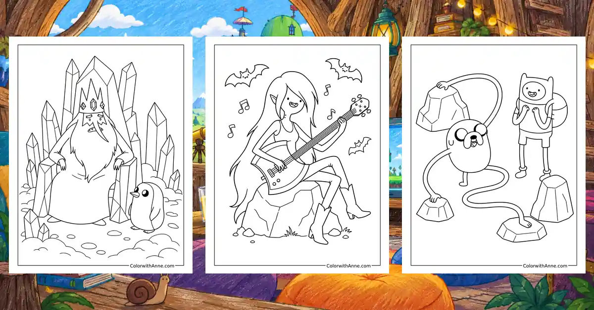 Adventure Time Coloring Pages banner