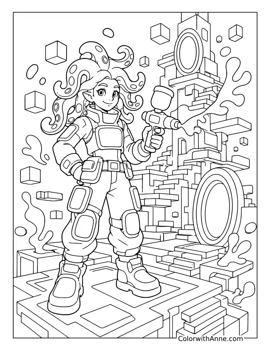 Agent 8 Side Order coloring page