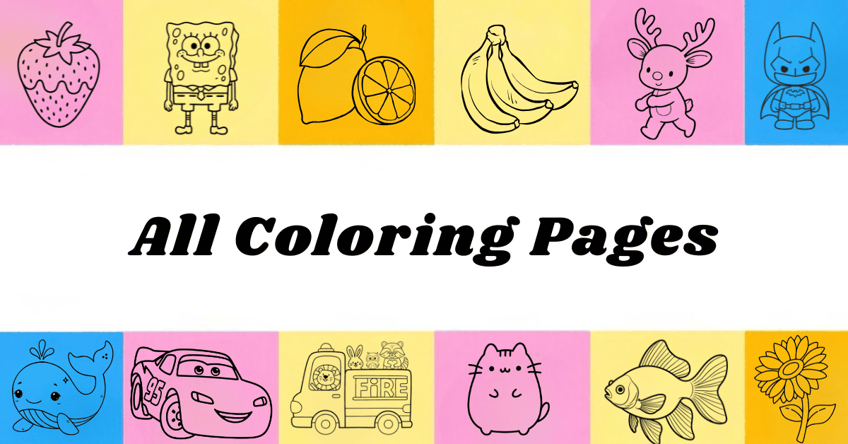 all coloring pages banner