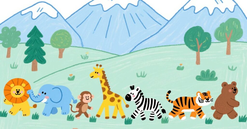 animal coloring pages banner 2