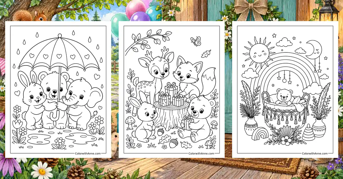 Baby Shower Coloring Pages banner