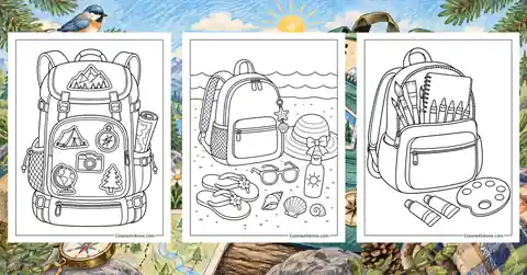 Backpack Coloring Pages banner